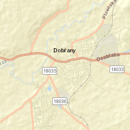 Dobřany Street Map