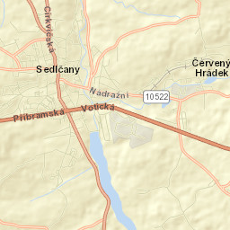 Sedlčany Street Map