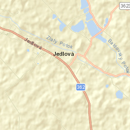 Jedlová Street Map