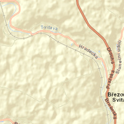 Březová nad Svitavou Street Map