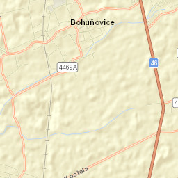 Bohuňovice Street Map