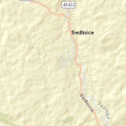 Sedlnice Street Map