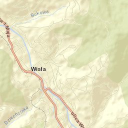 Wisła Street Map