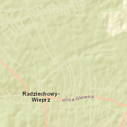 Radziechowy Street Map