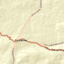 Jordanów Street Map