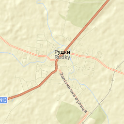 Rudky Street Map