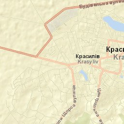 Krasyliv Street Map