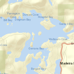 South Pender Harbour Street Map