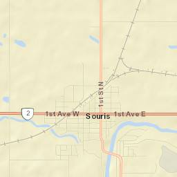 Souris Street Map