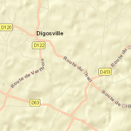 Digosville Street Map