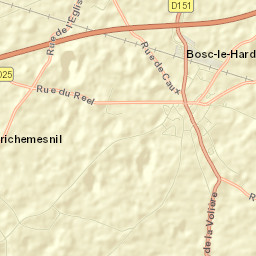 Bosc-le-Hard Street Map