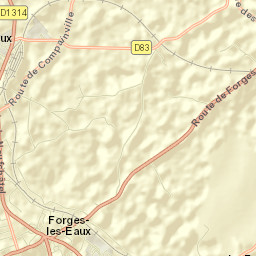 Forges-les-Eaux Street Map