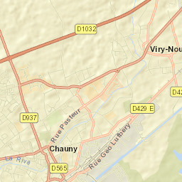 Viry-Noureuil Street Map