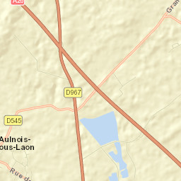 Aulnois-sous-Laon Street Map