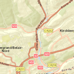 Kirchberg Street Map