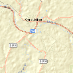 Okrouhlice Street Map