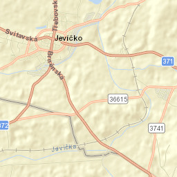Jevíčko Street Map