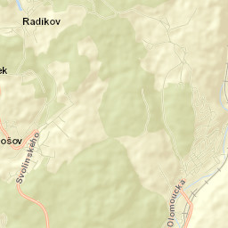 Hlubočky Street Map