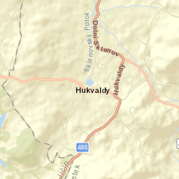 Hukvaldy Street Map