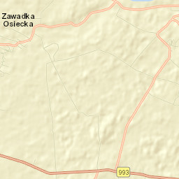 Osiek Jasielski Street Map