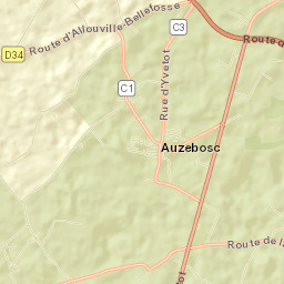 Auzebosc Street Map