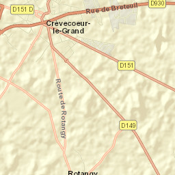 Crèvecœur-le-Grand Street Map