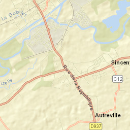 Sinceny Street Map