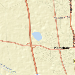 Hemsbach Street Map