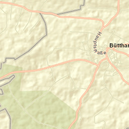 Bütthard Street Map