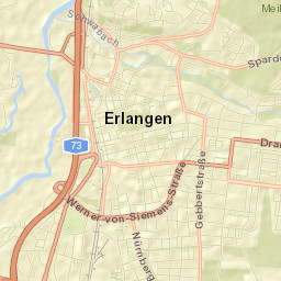 Erlangen Street Map