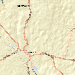 Konice Street Map
