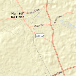 Náměšť na Hané Street Map
