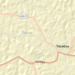 Těšetice Street Map