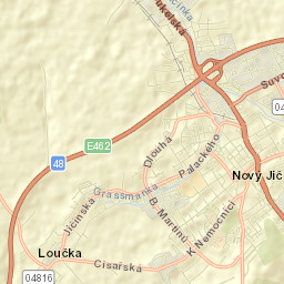 Nový Jičín Street Map