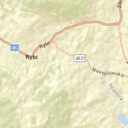 Rybí Street Map