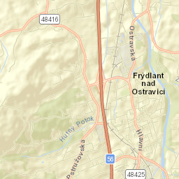 Metylovice Street Map