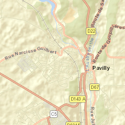 Pavilly Street Map