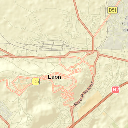 Laon Street Map
