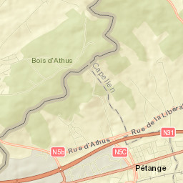 Pétange Street Map