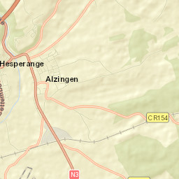Alzingen Street Map