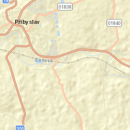 Přibyslav Street Map