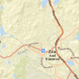 Žďár nad Sázavou Street Map
