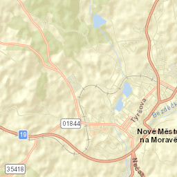 Nové Město na Moravě Street Map