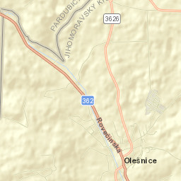 Olešnice Street Map