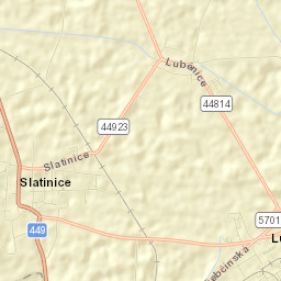 Lutín Street Map