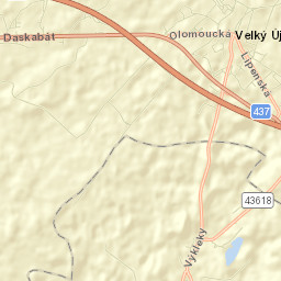 Velký Újezd Street Map