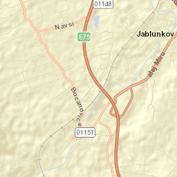 Jablunkov Street Map