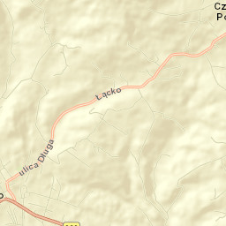 Łącko Street Map