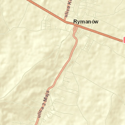 Rymanów Street Map