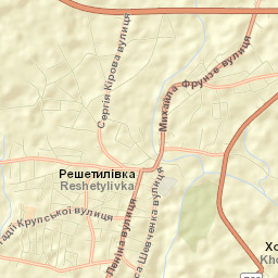 Reshetylivka Street Map